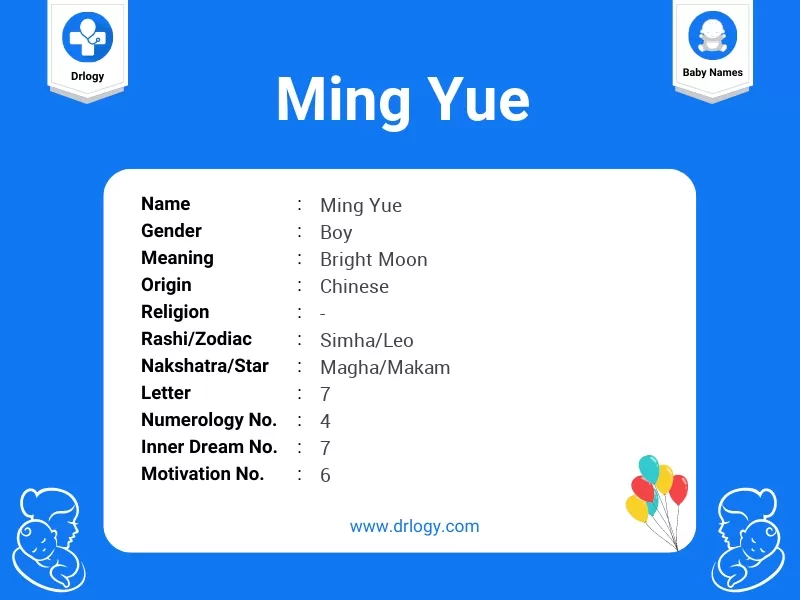 Ming Yue Name Meaning